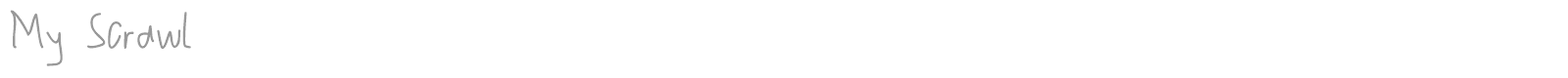 My Scrawl font preview
